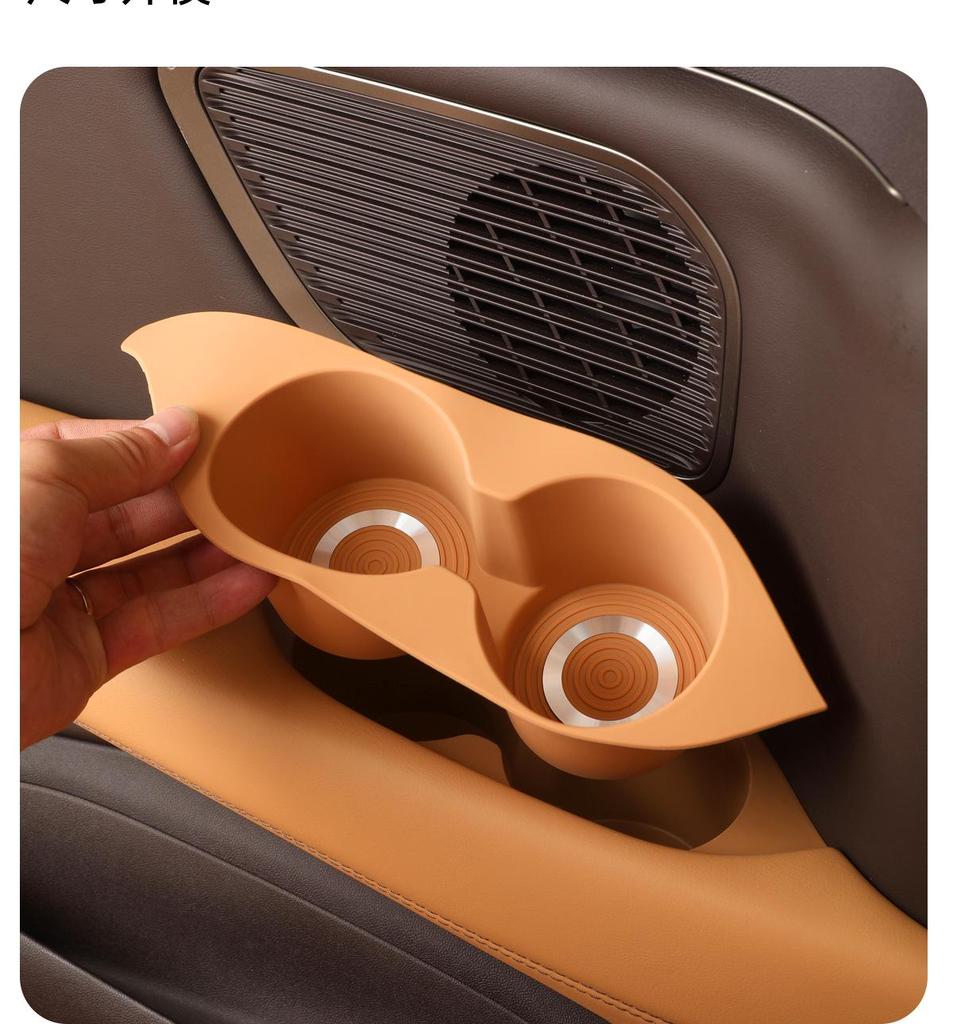 BYD D9 Third Row Car Door Silicone Storage Mat & Cup Holder Accessory