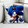 Shadows SonicsS Hedgehog Pillow Case Square DoubleSided Sofa Cushion Cover Bedroom Bedside Pillow Gift