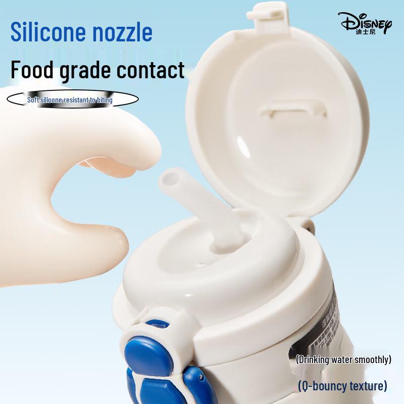 Botella Isotérmica de Acero Inoxidable 316L para Niños Disney con Doble Bebida y Pajita