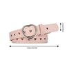 Love Buckle Waist Belt for Female Girl Fashion Pin Buckle Waiststrap Teens Jeans Belt Pants PU Leather Belt Waist Decors