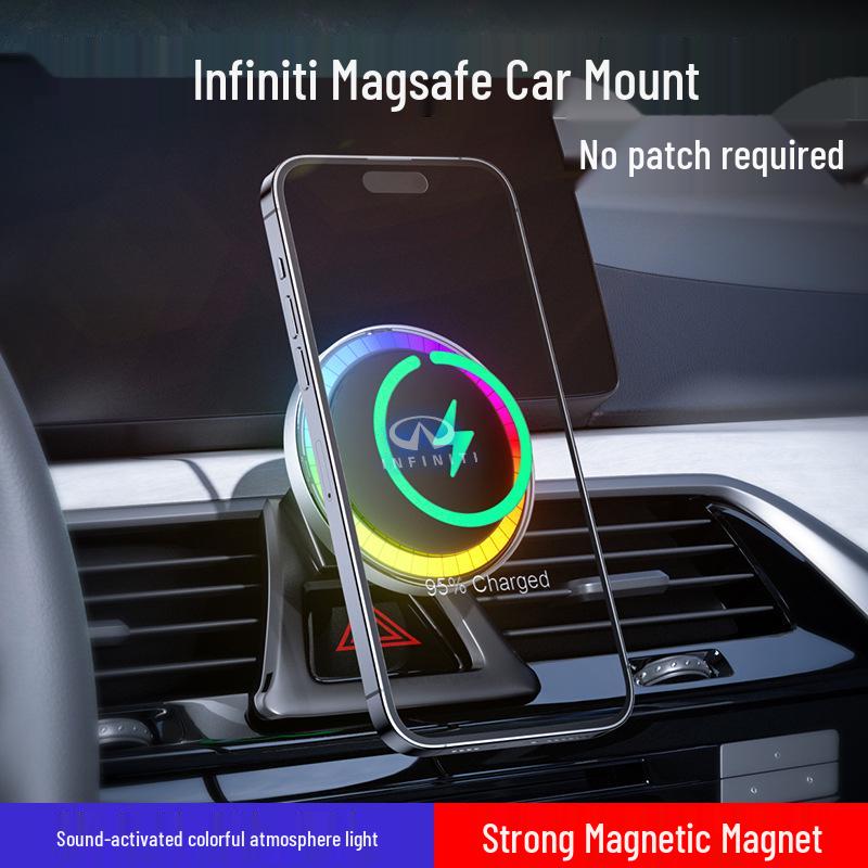 Infiniti Wireless Magnetic Phone Charger with LED Ambient Light for Q50L/QX50/QX60