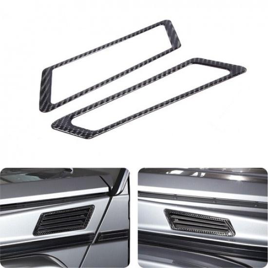 For Benz G class W463 G63 03-18 Carbon Fiber Side Fender Air Vent Outlet Trim