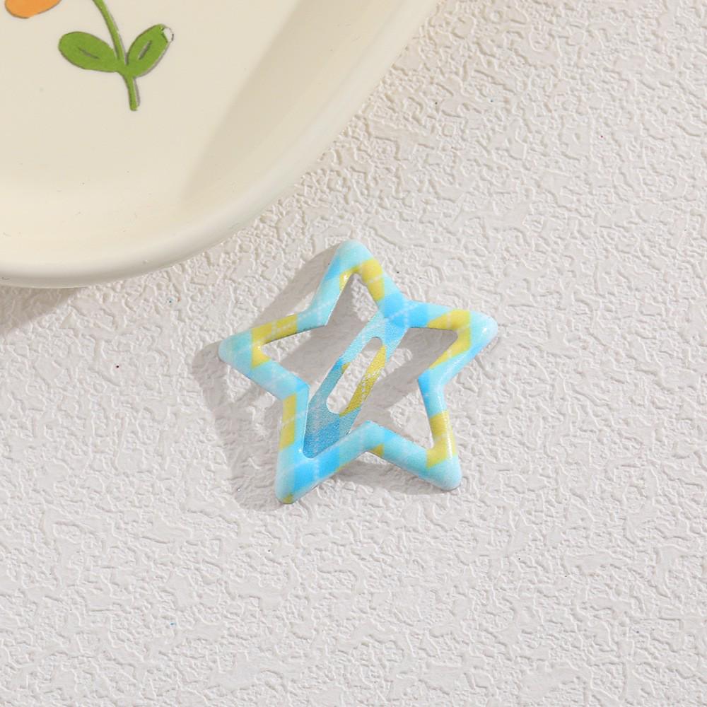 Children's Candy Color Star Hair Clips - Small Size BB Bangs Accessories