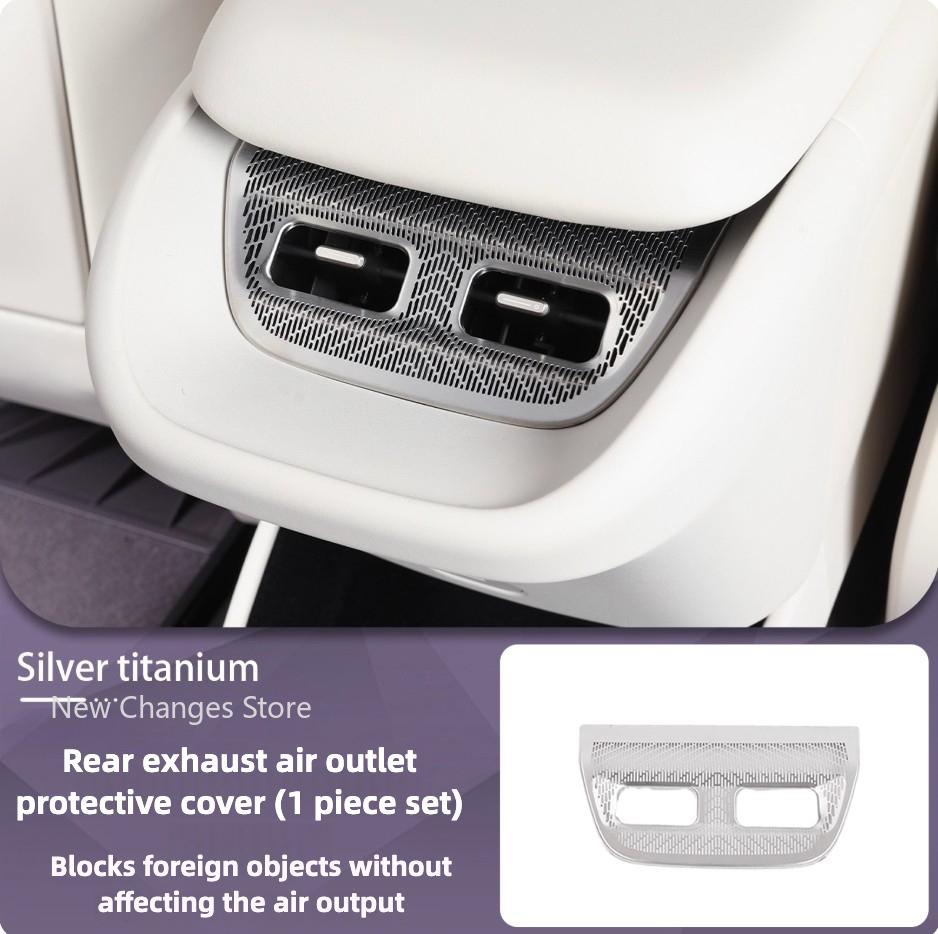 For Avatr 06 2025 2026 Car Front And Rear Air Conditioning Vents Titanium Alloy Protective Covers Interior Upgraded Parts
