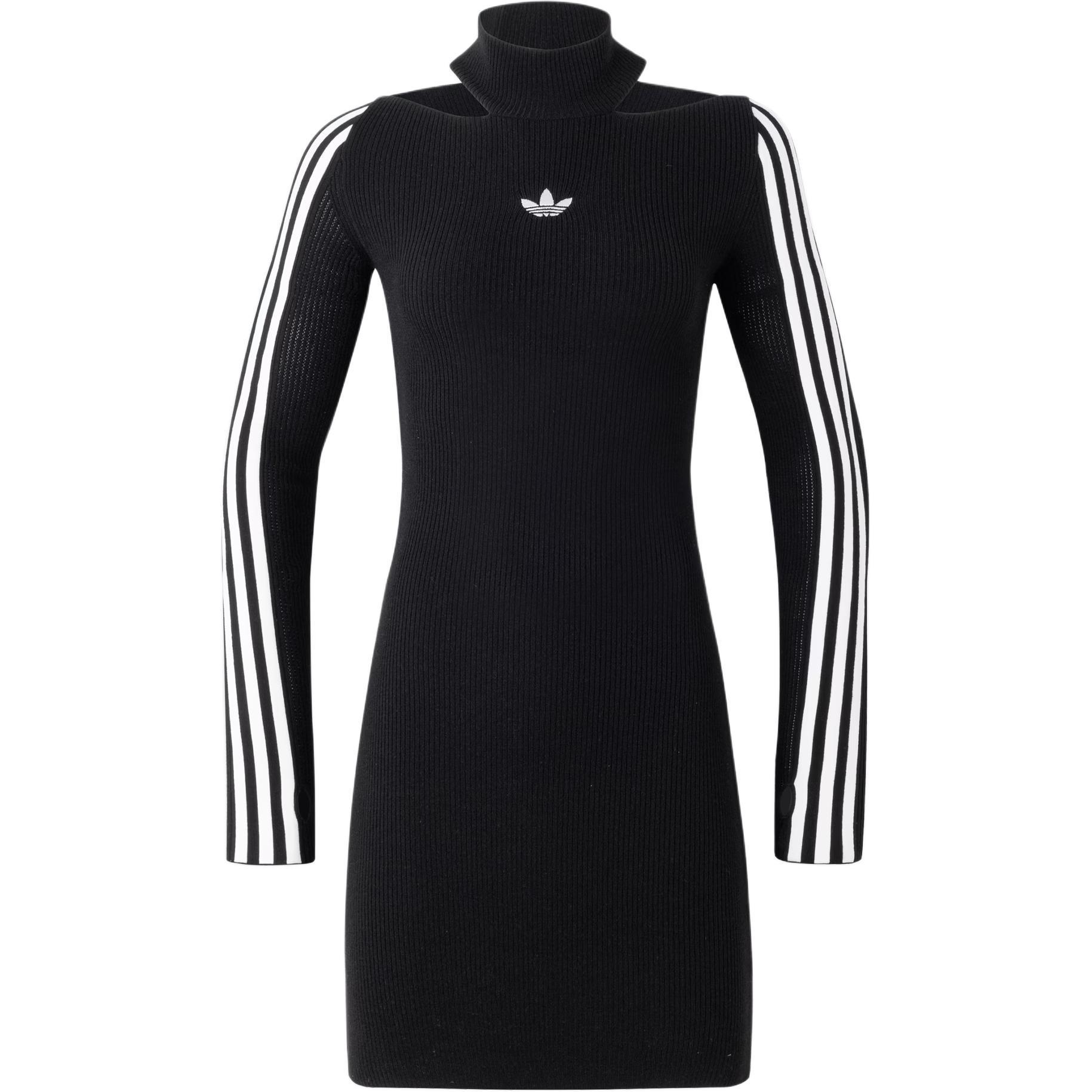 (WMNS) adidas Originals Premium Knit Dress Asia Sizing  Black  Women s JI7056 M