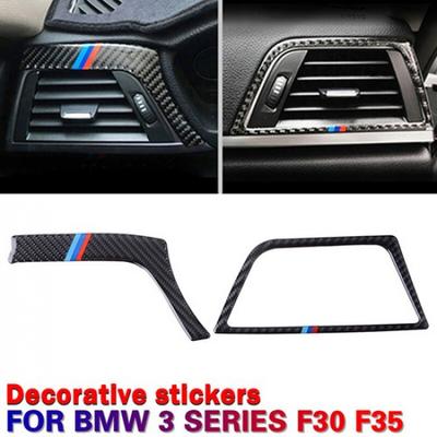 Real Carbon Fiber Side Air Vent Outlet Cover Trim For 13~2019 BMW F30 GT F34 F35