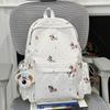 Schoolbag Cute Cartoon Dog Schoolbag Girls Junior High School Sweet Girl High Value Lightweight Backpack Casual Versatile Student Backpack Female