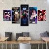 Home Decor Canvas Paintings Wall Art 5 Pieces Anime Demon Slayer Posters Modern Pictures Living Room HD Prints Framework Modular