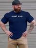 Gym Cotton TShirt Navy Casual Athletic Men Muscle Fit Streetwear Summer Fashion - Men's Summer Cotton Graphic Tee