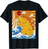 Catzilla Cat Japanese Anime Kawaii Funny Graphic Tees Men T-Shirt