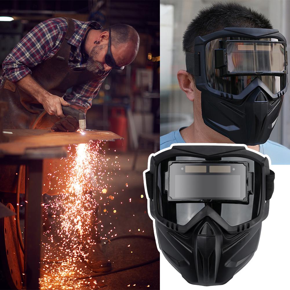 Auto Darkening Welding Glasses Work Protective Equipment Face Protector Welding, Grinding Impact Resistant Welder Face Shield