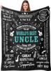Idea Gifts For Dad Blankets for Father's Day Mother's Day Anniversary Birthday Thanksgiving for Mom Uncle Aunt Grandpa Grandma