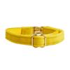 Yellow Velvet Cat Collar With Cute Bell Bow Small Dogs Pet Supplies