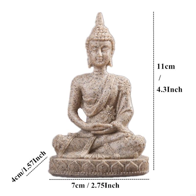 62KD Resin Buddhist Statue Figurine Buddhist Meditating Statue Sculpture for Indoor