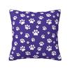 Colorful Animal Footprint Dog Paw Prints Cushion Cover  cm Velvet Throw Pillow Case for Living Room Bedding Sofa Pillowcase