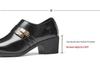 Men's New Arrival Pointed Toe Cuban Shoes - Large Size Casual & Formal Leather Heels for Weddings and Business.
