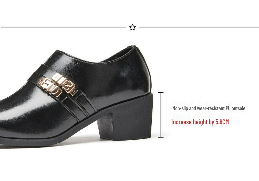 Men's New Arrival Pointed Toe Cuban Shoes - Large Size Casual & Formal Leather Heels for Weddings and Business.