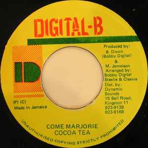 7inch Record COCOA TEA - Come Marjorie NONE Digital-B Jamaica Reggae, Ska & Dub Used