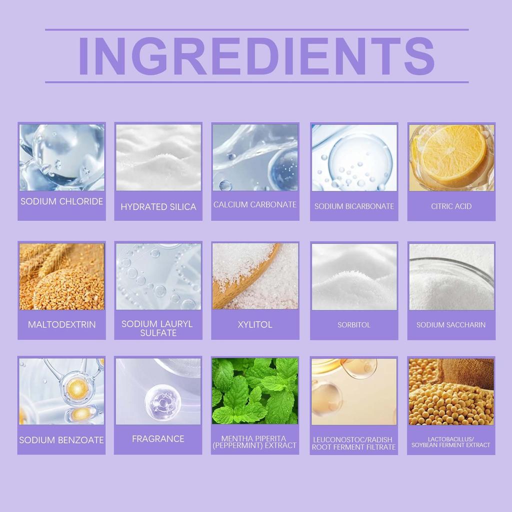 Oral Mint Toothpaste Tablet Portable Mouthwash Cleaner Mouthguard Tablet Remove Stains And Freshen Breath Toothpaste