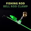 10Pcs Fishing Bite Alarm Clip Bite Alert Fishing Rod Bell Fishing Rod Clips With Double Alert Bells Fishing Tackle