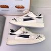 Women's Versatile 2025 Spring/Autumn Thick-Soled Fashionable White Shoes - Perfect with Skirts, Cute Board Shoes