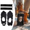 Shoe Spikes for Snow Footwear Winter Grip Walk Traction Cleats 24-Teeth for Outdoor Enthusiasts Men Women Adults Climbing