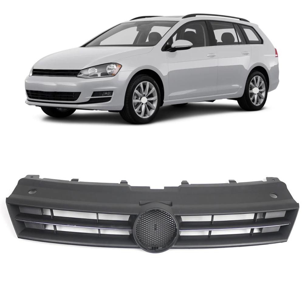 Car Front Bumper Grille Marked Grille Single Silver Dumb Black Grill For Golf 2015-1017 Exterior Parts