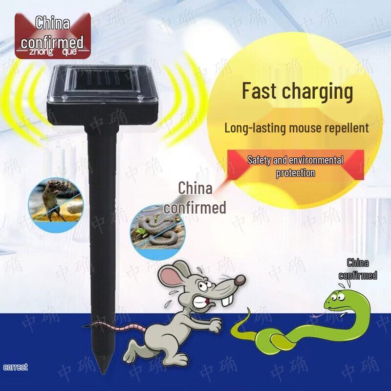 Solar Ultrasonic Snake and Mouse Repeller