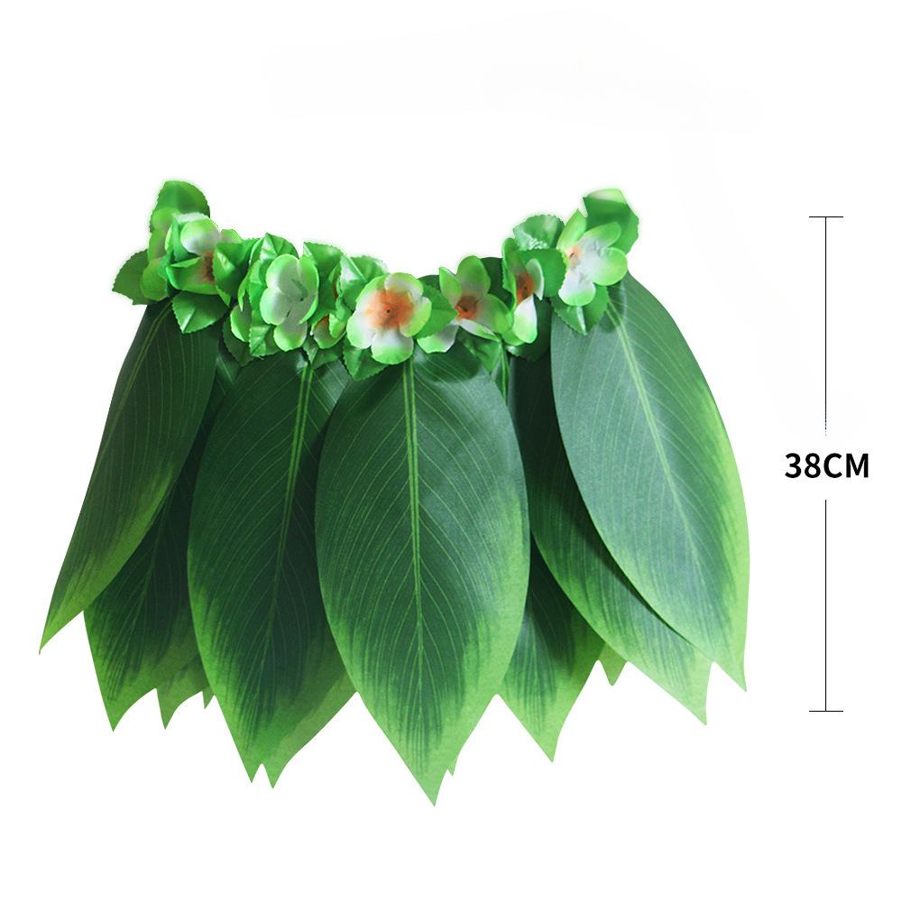 Simulated Leaf Skirt Beach Performance Accessories Festival Party Decoration Skirt Hawaii Children Adult Simulated Grass Skirt
