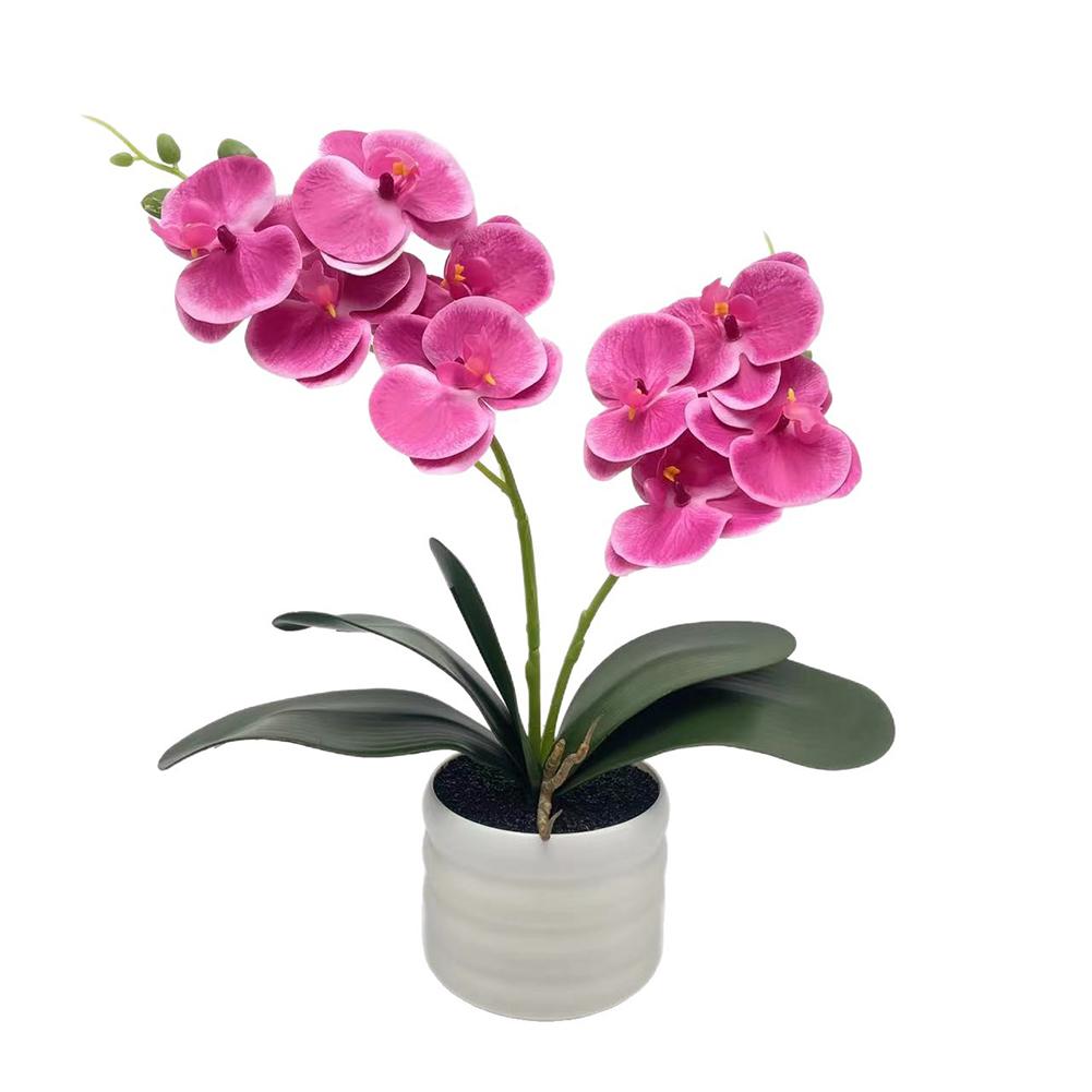 

Home Decoration Artificial Orchid Flower Elegant Home Accent Elegant Artificial Flower Arrangement Long Lasting Beauty фиолетовый
