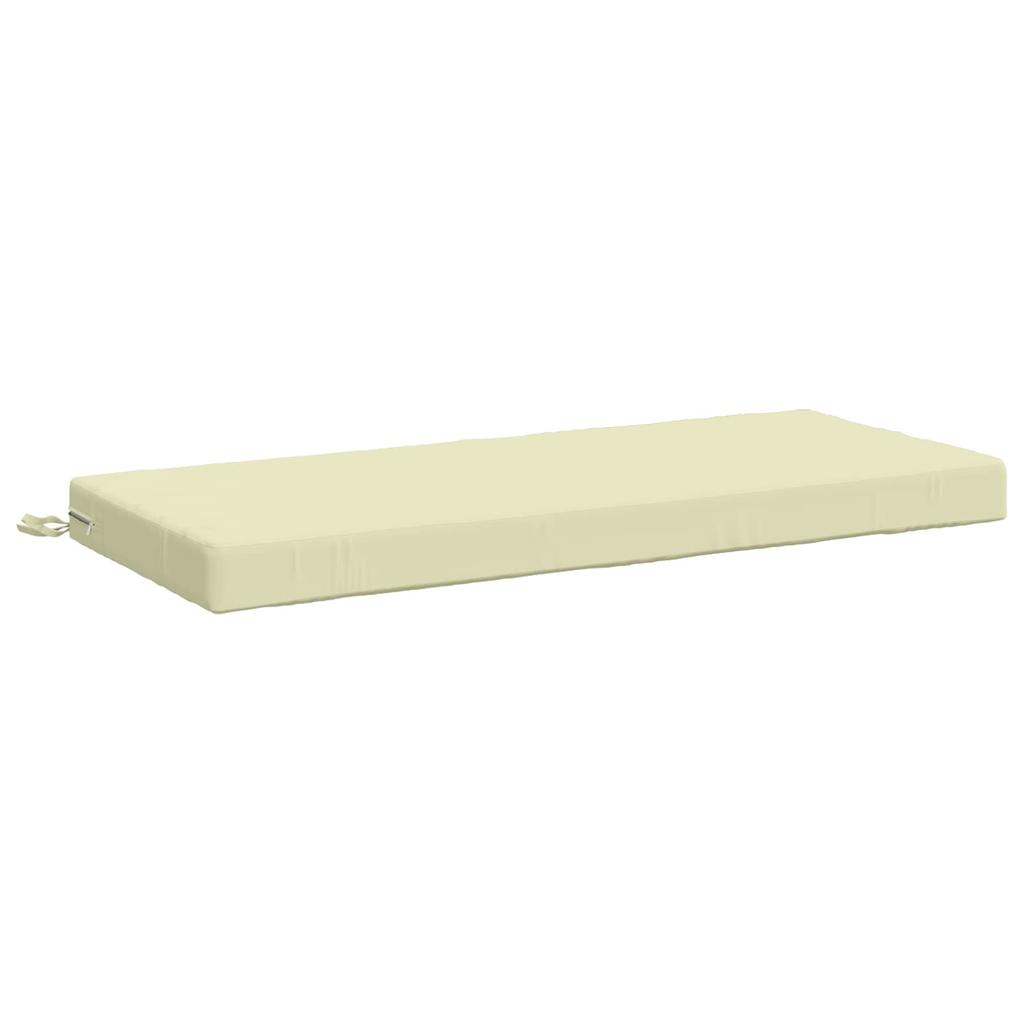 Bench Cushion SOEST 100percent Polyester Cream 120 X 50 X 8 Cm