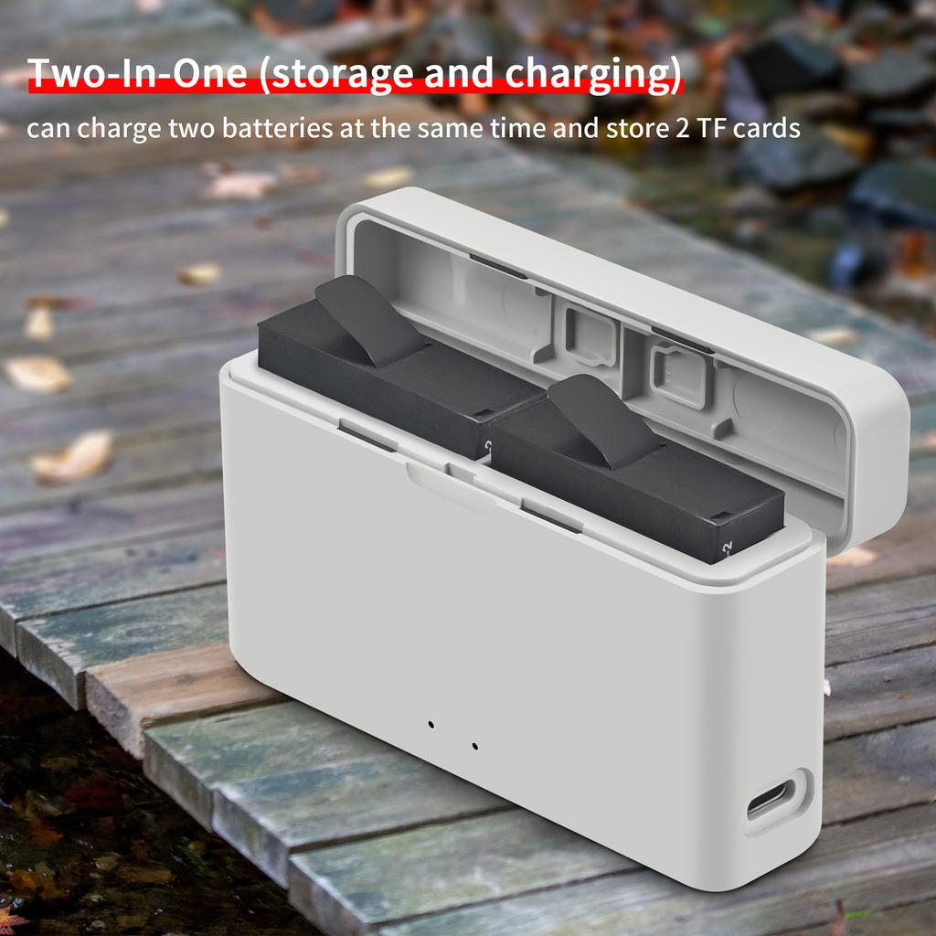 Efficient Battery Charging Dock For 360Ace/AcePro Camera Battery for Filmmakers With USB Power Supply And LED Display