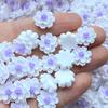 60Pcs New 12mm Cute Mini Flower Flat Back Resin Cabochons Scrapbooking DIY Jewelry Craft Decoration Accessorie