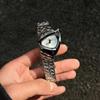 Men Unique Triangle Dial Quartz Watch Wristwatch Fashion Irregular Shape Metal Strap Luxury Casual Watch Gift For Male Friends
