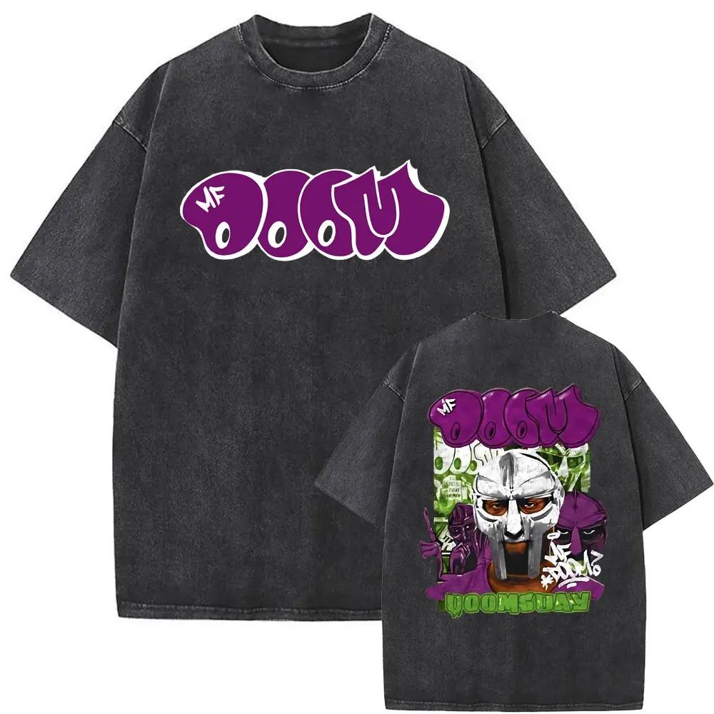 

2026 Прана футболка з принтом Mf Doom MM FOOD у стилі washed vintage для реперів, чоловіків, жінок, хіп-хоп мода, чоловіча повсякденна оверсайз вуличний одяг XXXL золотий