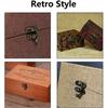 30Pcs Antique Bronze Box Hasps Iron Lock Catch Latches For Jewelry Chest Box Suitcase Buckle Clip Clasp  Wooden Box Hardware