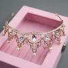 Bridal Alloy Rhinestone Crown Headgear New Baroque Crown Wedding Dress Accessories Crystal Gold Birthday Hair Accessories