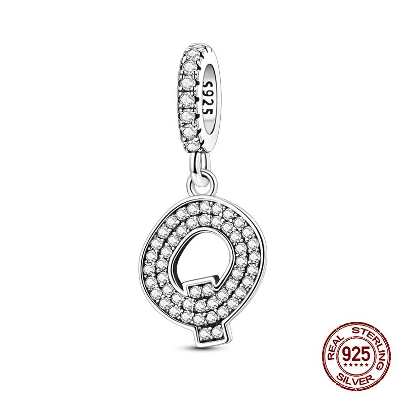 Classic Copper 26 Letters A-Z Alphabet Charms Beads Fit Original Bracelet Bangle Necklace Dangle Women Jewelry Gift