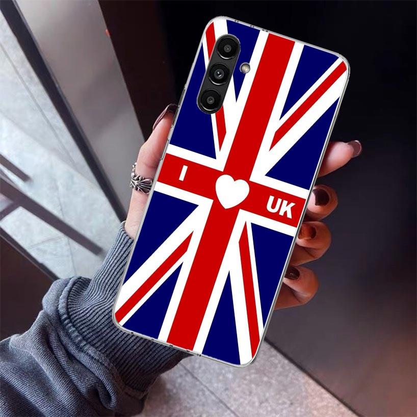 Kryt na telefon Union Jack Anglie UK Vlajka Pro Samsung Galaxy A17 A16 A15 A14 A13 A57 A56 A55 A54 A53 A37 A36 A35 A34 A33 A26 A25 A24