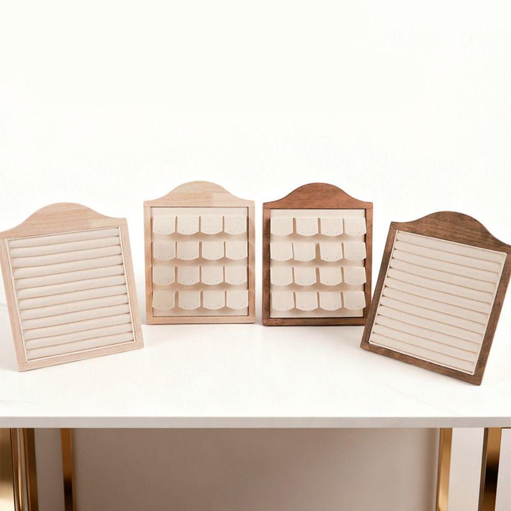 Vertical Wooden Jewelry Tray Large Capacity Jewelry Display Holder  Jewelry Storage