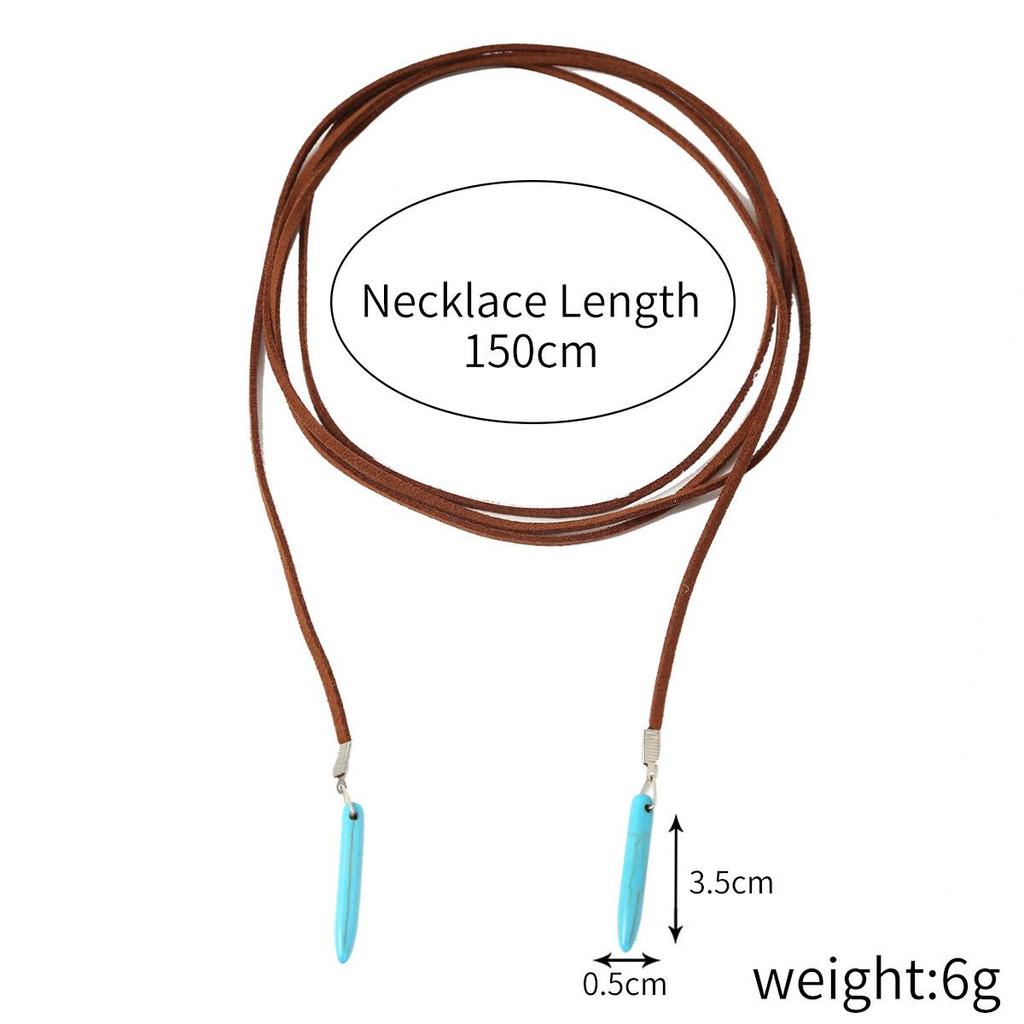 Retro Turquoise Bohemian Ethnic Necklace for Women