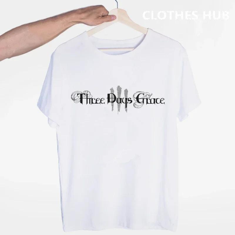 Three Days Grace Music Band T-shirt O-Neck Short Sleeves Summer Casual Fashion Unisex Men And Women Tshirt