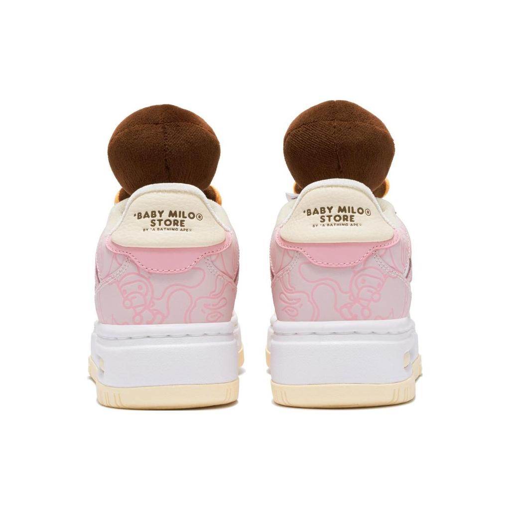 LiNing Baby Milo® Store X  Future C1 Non-Slip Wear-Resistant Low-Top Skate Shoes Women Sneakers White Pink AGCT506-1