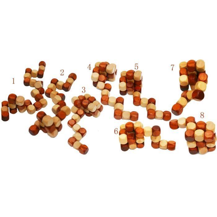 Toys of Wood Oxford Casse-tête 3D en forme de cube à démonter Jeu d'agilité cérébrale