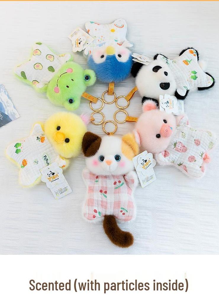 Kawaii Animal Plush Keychain Pendant Toy Ornament Gift
