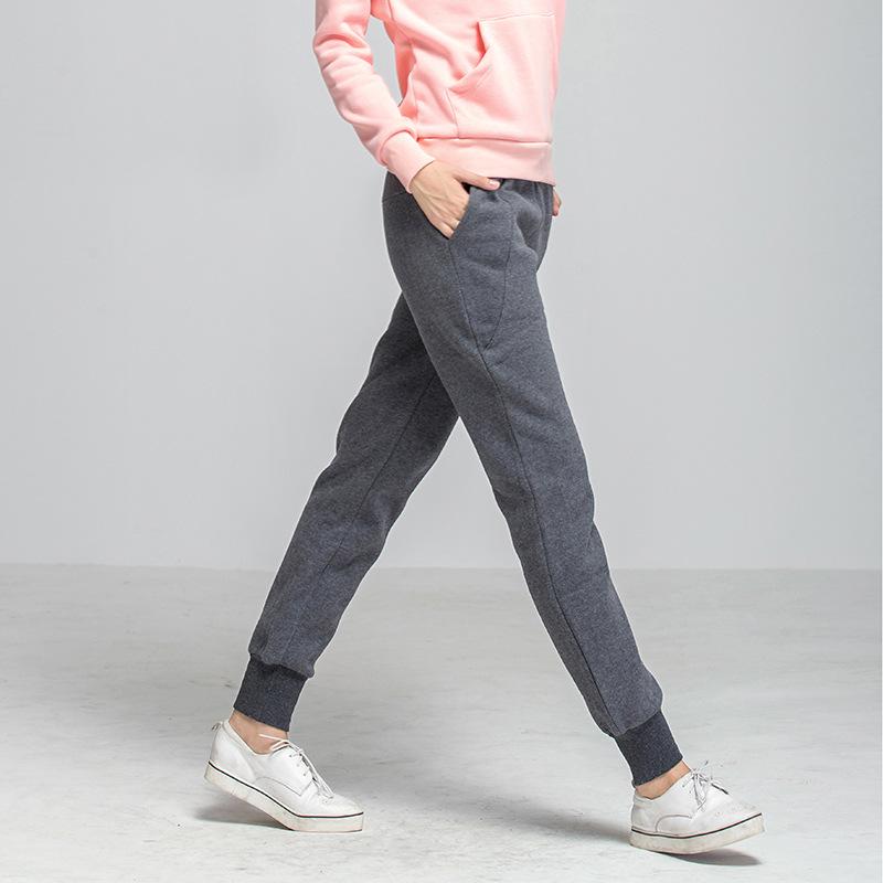 Women's Fleece-Lined Loose Fit Harem Sweatpants - Plus Size Casual Autumn Sports Pants