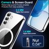 Magsafe Magnetic Wireless Charging Case For Samsung Galaxy S25 Edge S24 S23 S21 FE S22 Ultra Plus Hybrid Hard Cover Clear Soft