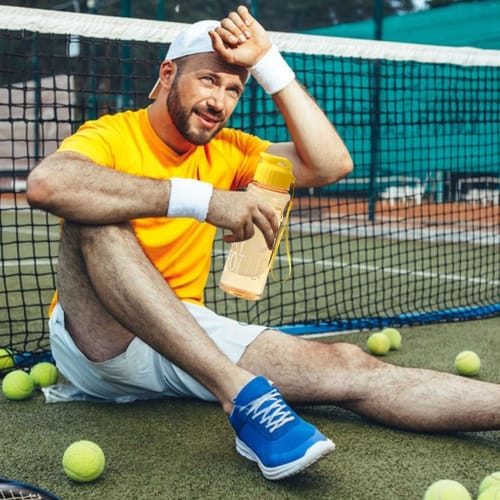 Large Sports Water Bottle - Gym Water Bottle for Men | 500ml Hiking Water Bottle, Daily Hydration Bottle, Leakproof Sports Water Bottle, Everyday Drin