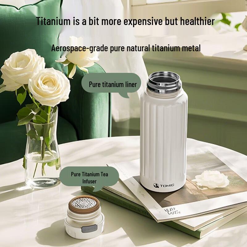 Термокружка TOMIC для женщин, из чистого титана