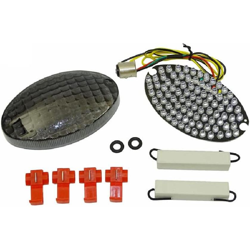 Rear Tail Light Brake Turn Signals Integrated LED Light For Buell Blast/Firebolt XB9R XB12R 2002 2003 / Lightning 2009 (Smoke Lens)